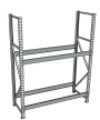 Стеллаж грузовой СГР 3000x1200x600 2 полки (без настила)