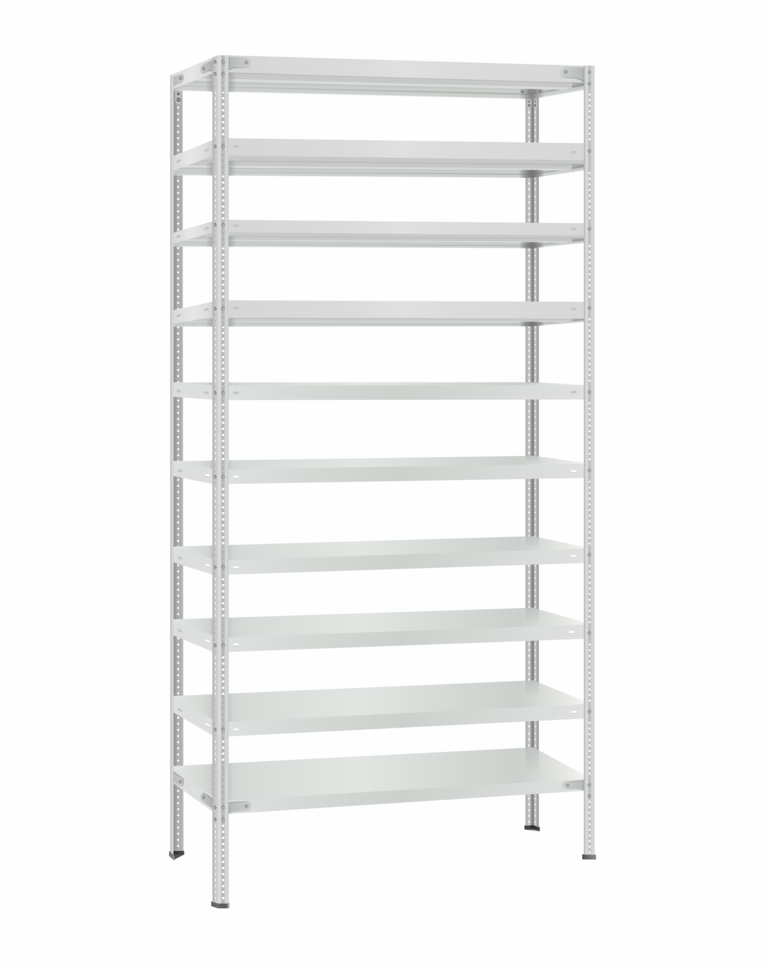 Стеллаж металлический Титан МС-500 2300х1000х600 10 полок купить в Смоленске