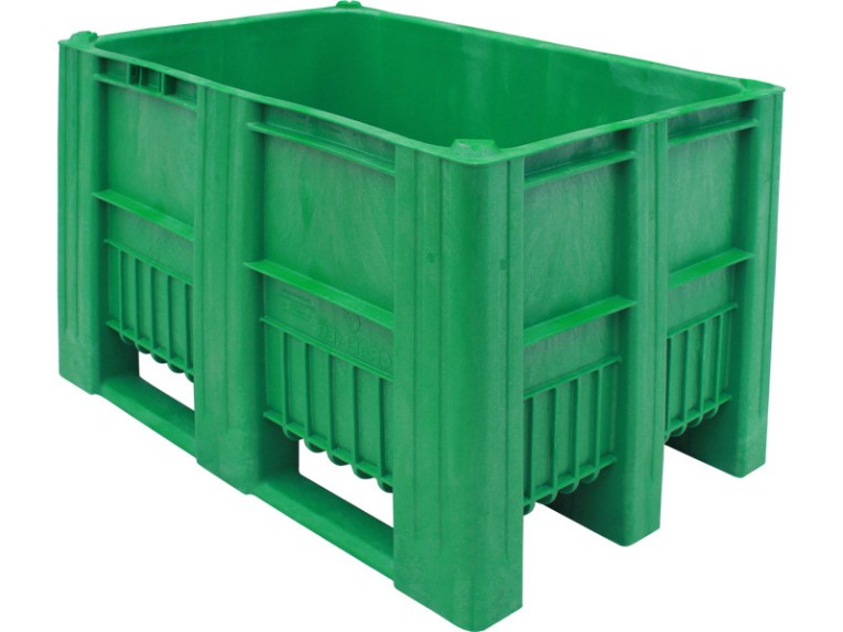 BoxPallet 1200х800х740 мм зеленый сплошной купить в Смоленске