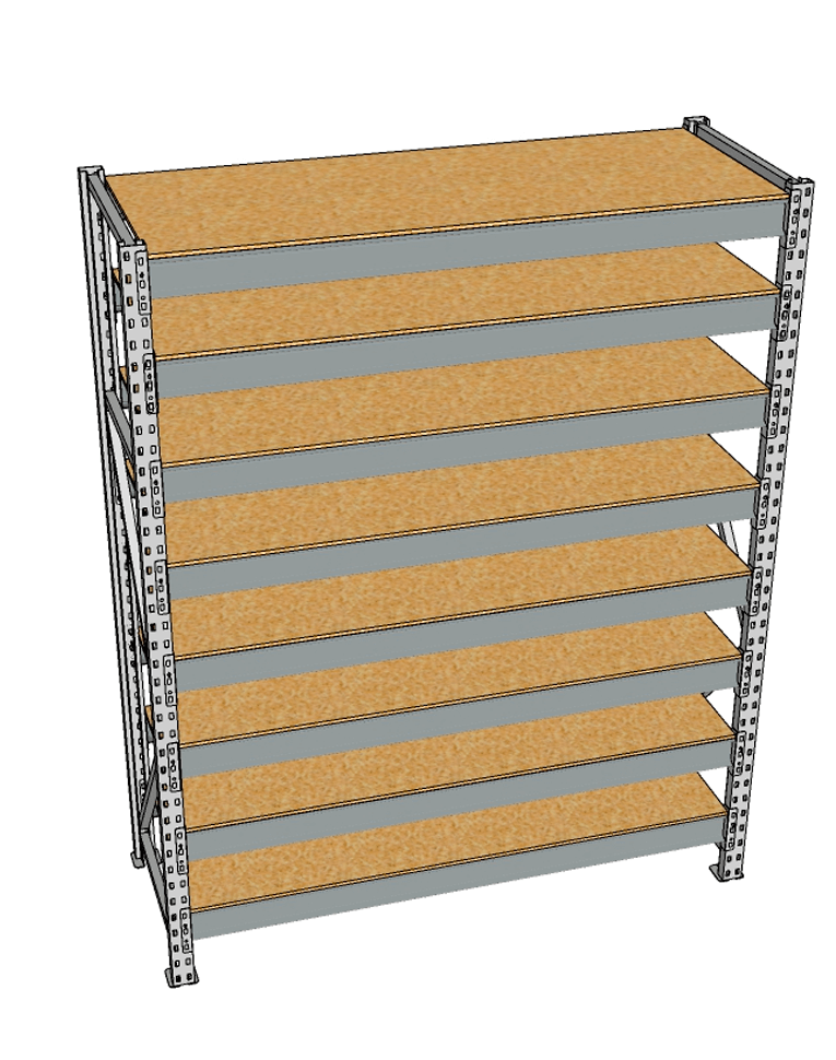 Стеллаж грузовой СГР 3000x1200x1000 8 полок (ДСП) купить в Смоленске Стеллаж грузовой СГР 3000x1200x1000 8 полок (ДСП) купить в Смоленске