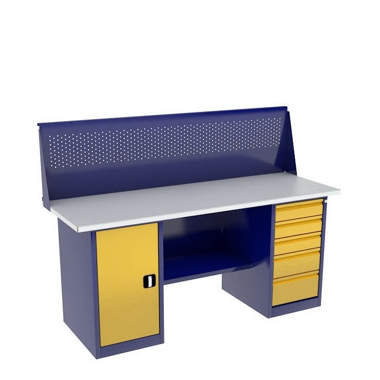 Верстак с тумбой и драйвером ВП-4Т/1,6 с экраном купить в Смоленске