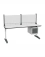 Стол монтажный ДиКом СР-200-01, ESD Thermopal, нерегулируемый, экран Э1, с подвесной тумбой, со светильником Стол монтажный ДиКом СР-200-01, ESD Thermopal, нерегулируемый, экран Э1, с подвесной тумбой, со светильником
