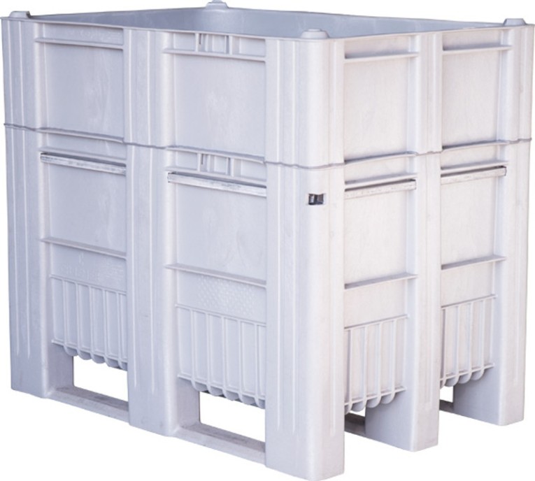 BoxPallet 1200х800х1035 сплошной, на полозьях серый купить в Смоленске