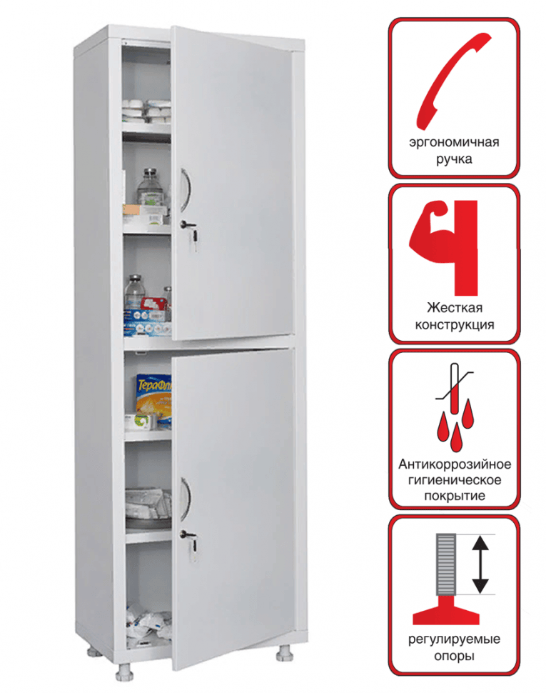Медицинский шкаф HILFE МД 1 1760/SS купить в Смоленске Медицинский шкаф HILFE МД 1 1760/SS купить в Смоленске