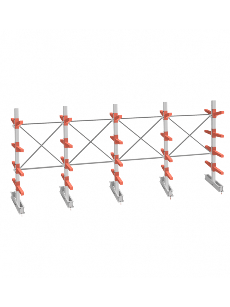 СТ-062 Стеллаж двухсторонний 4 яруса купить в Смоленске