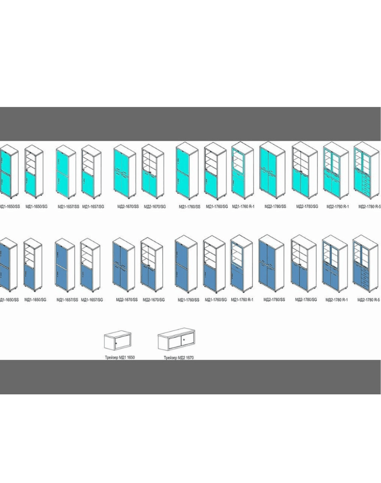Медицинский шкаф HILFE МД 2 1670/SS купить в Смоленске