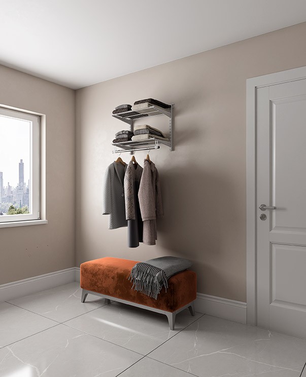 Гардеробная система Практик Home Basic G60S белая купить в Смоленске