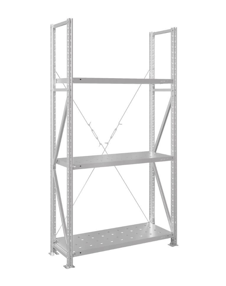Стеллаж MS U 2500x1500x500 3 полки (300 кг, перф) купить в Смоленске