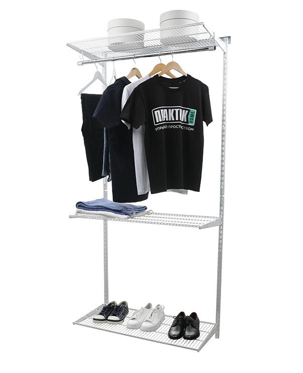 Гардеробная система Практик Home Basic G90 белая купить в Смоленске