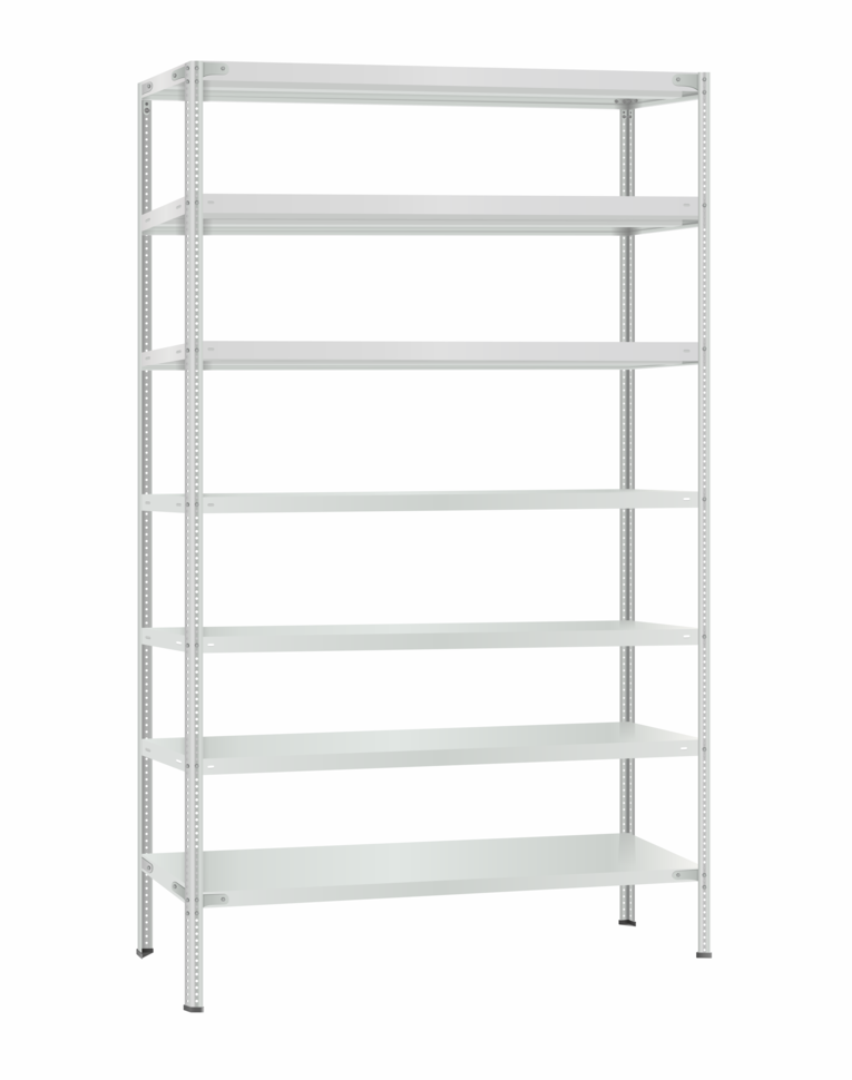 Стеллаж металлический Титан МС-500 2300х1200х400 7 полок купить в Смоленске Стеллаж металлический Титан МС-500 2300х1200х400 7 полок купить в Смоленске