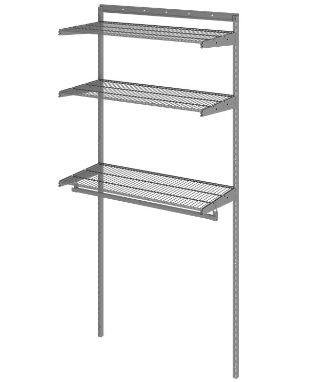 Гардеробная система Практик Home Basic G90 графит купить в Смоленске