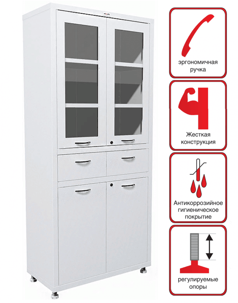 Медицинский шкаф HILFE МД 2 1780 R-1 купить в Смоленске