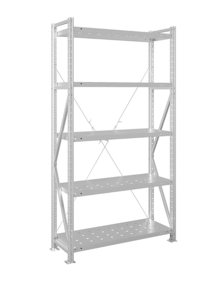 Стеллаж MS U 2000x1200x500 5 полок (280 кг, перф) купить в Смоленске