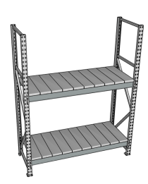 Стеллаж грузовой СГР 3000x900x800 2 полки (металл) Стеллаж грузовой СГР 3000x900x800 2 полки (металл)