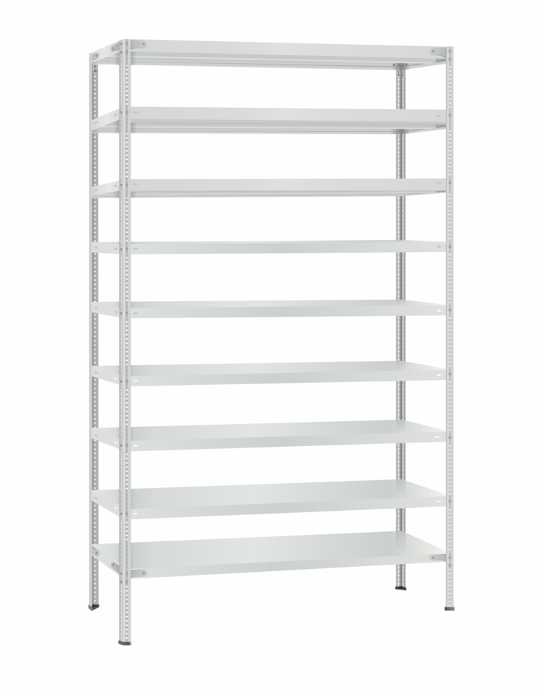 Стеллаж металлический Титан МС-500 3000х1200х600 9 полок купить в Смоленске Стеллаж металлический Титан МС-500 3000х1200х600 9 полок купить в Смоленске