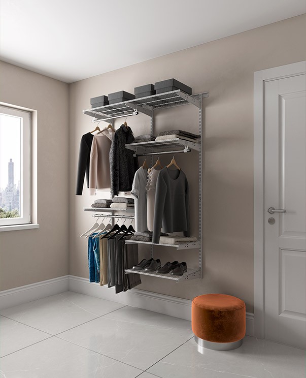 Гардеробная система Практик Home Optima G120 графит купить в Смоленске