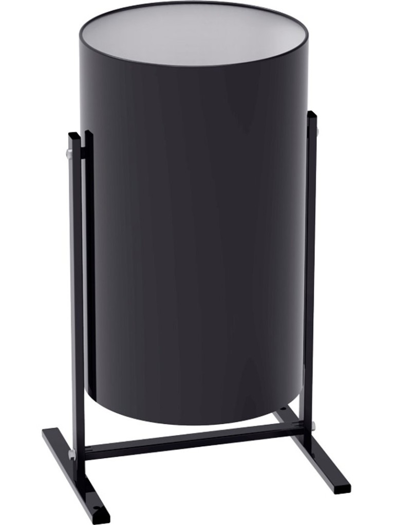 Металлическая уличная урна 19 литров черного цвета купить в Смоленске