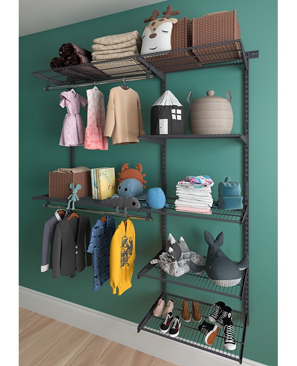 Гардеробная система Практик Home Optima G150 графит купить в Смоленске