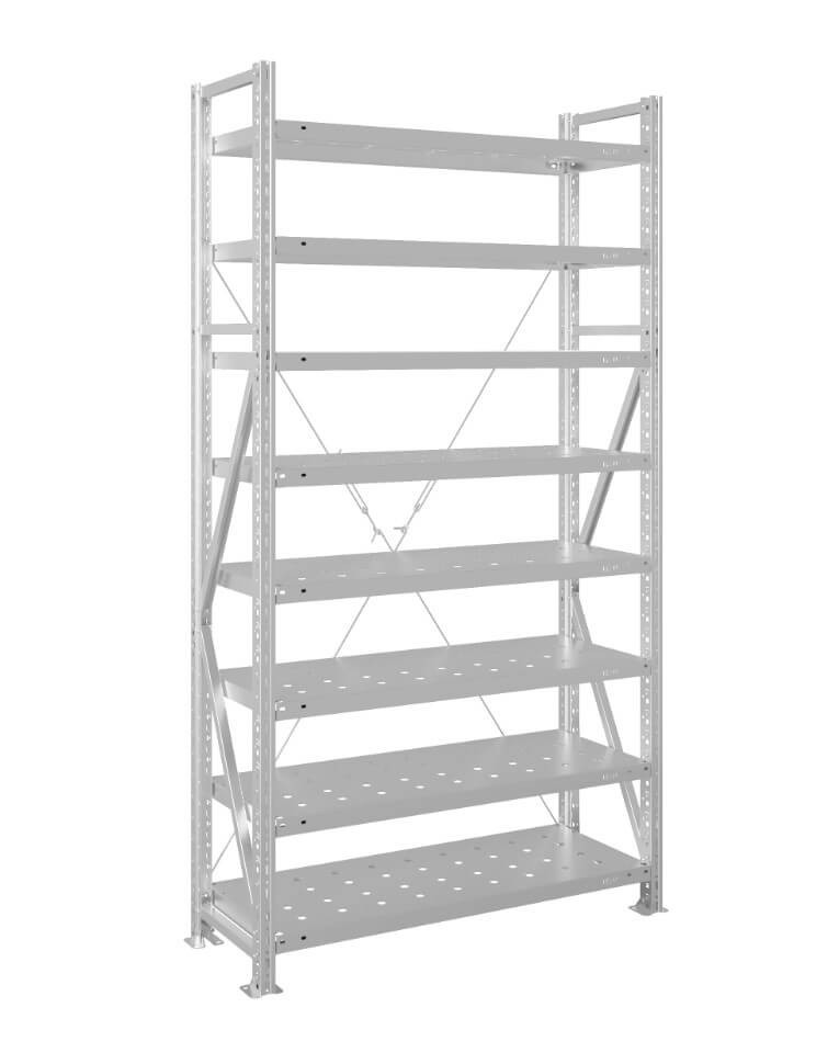 Стеллаж MS U 2500x1500x600 8 полок (300 кг, перф) купить в Смоленске