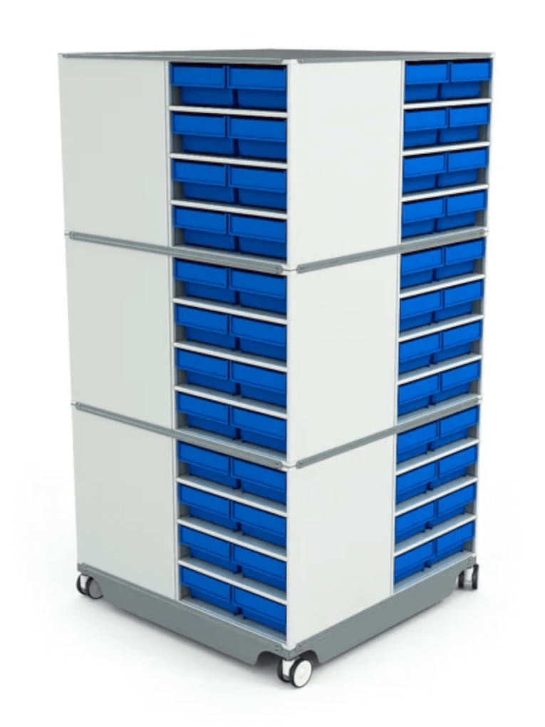 КП-01 Кассетница поворотная с синими ящиками купить в Смоленске