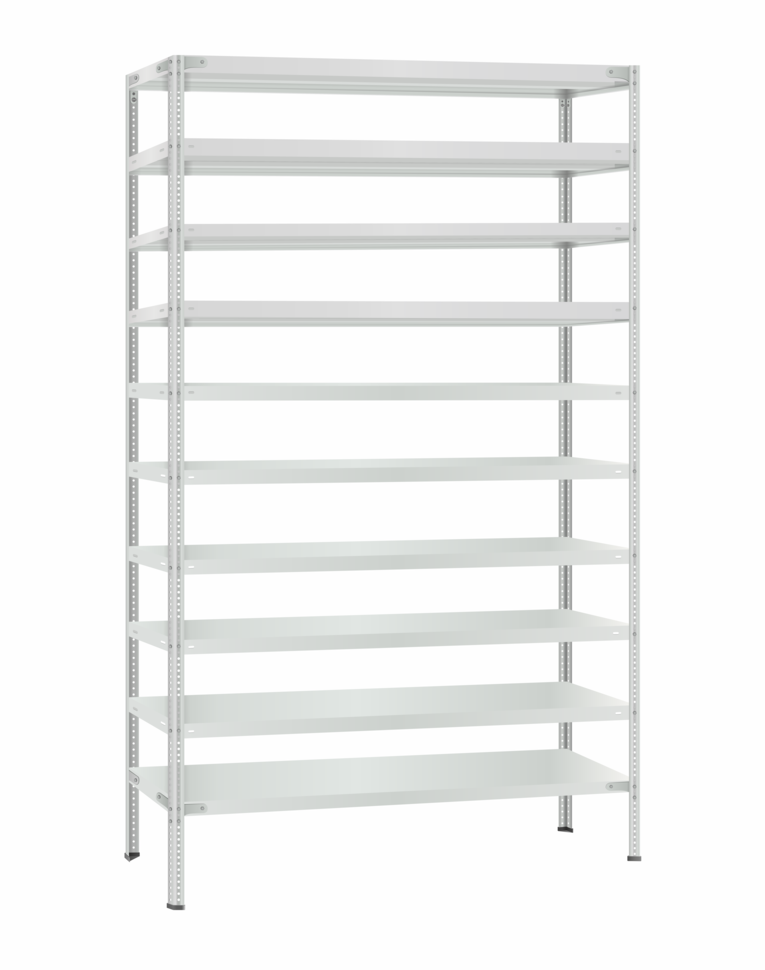 Стеллаж металлический Титан МС-500 2300х1200х500 10 полок купить в Смоленске Стеллаж металлический Титан МС-500 2300х1200х500 10 полок купить в Смоленске