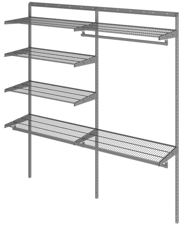 Гардеробная система Практик Home Optima G180 графит купить в Смоленске