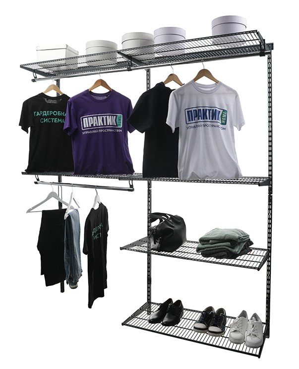 Гардеробная система Практик Home Optima G180 графит купить в Смоленске