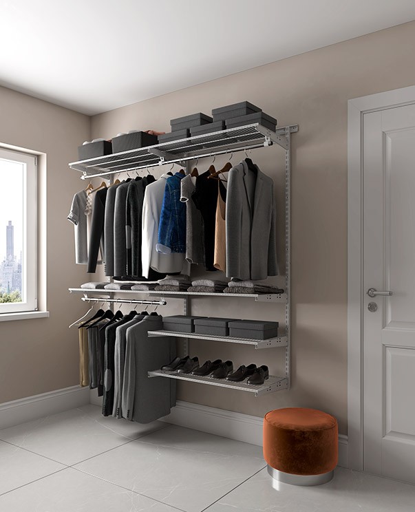 Гардеробная система Практик Home Optima G180 графит купить в Смоленске