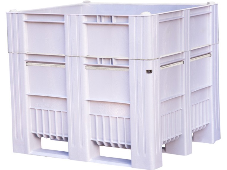 BoxPallet 1200x1000x1035 мм сплошной на полозьях серый купить в Смоленске