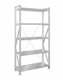 Стеллаж MS U 2000x1200x300 5 полок (180 кг, металл)