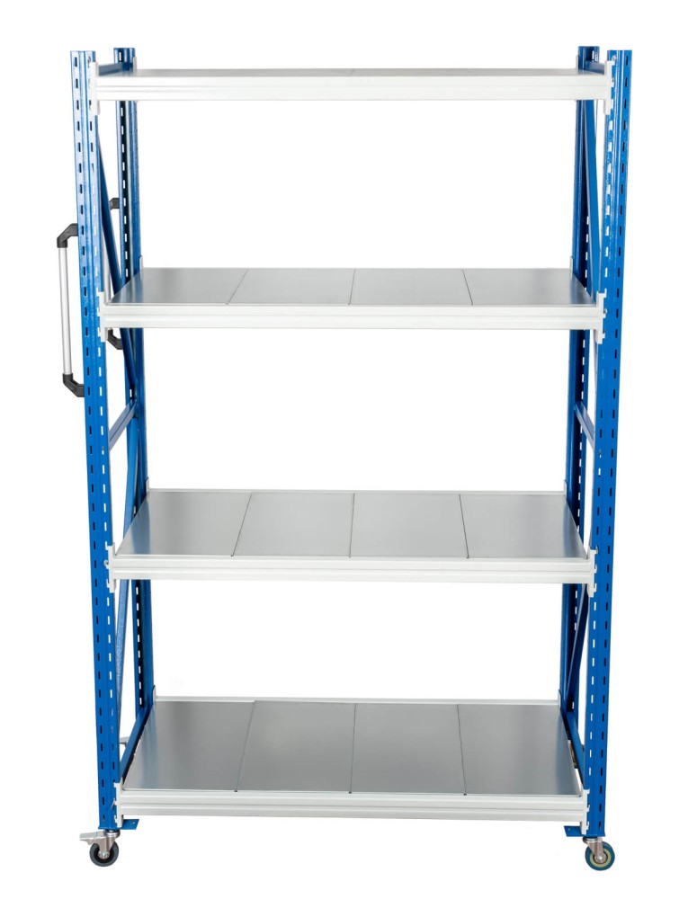 Стеллаж мобильный БиКом СТ-4 300x150x70 4 полки купить в Смоленске Стеллаж мобильный БиКом СТ-4 300x150x70 4 полки купить в Смоленске