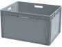 Ящик 800х600х440 сплошной, усиленное дно, цв. серый