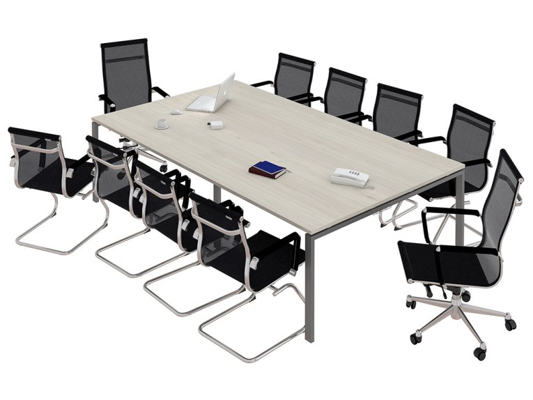 Стол для переговоров NT 320х144 вяз натуральный/антрацит купить в Смоленске