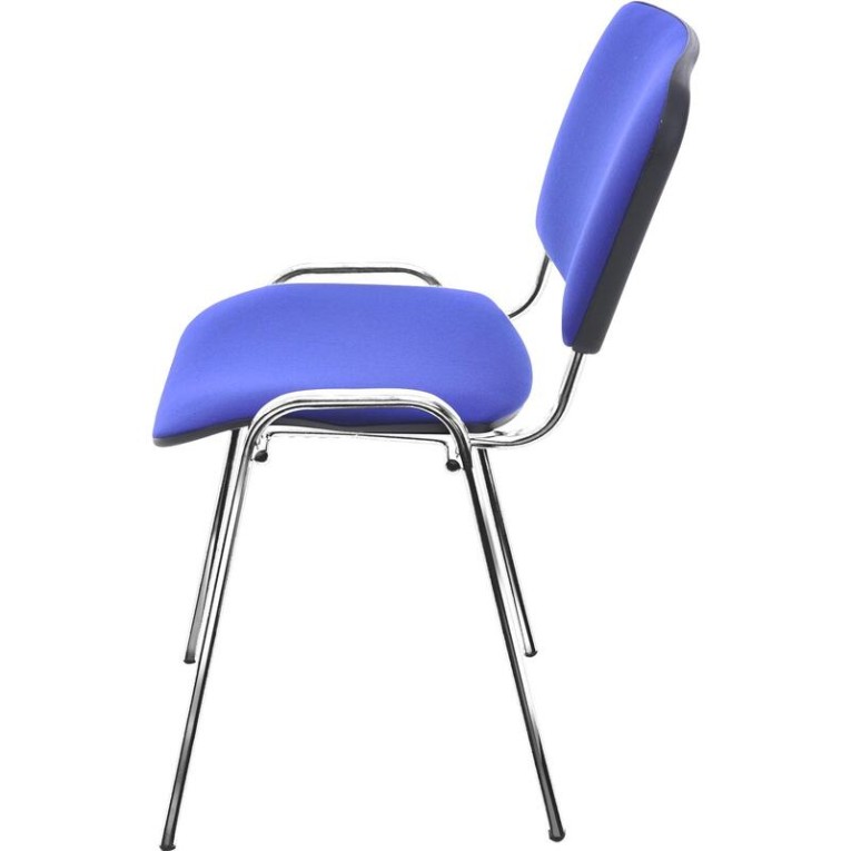 Стул Изо (синяя ткань, хром) купить в Смоленске