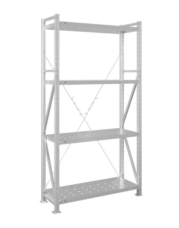 Стеллаж MS U 3000x1200x600 4 полки (350 кг, перф) купить в Смоленске