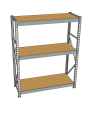 Стеллаж грузовой СГР 2000x2100x500 3 полки (ДСП) Стеллаж грузовой СГР 2000x2100x500 3 полки (ДСП)