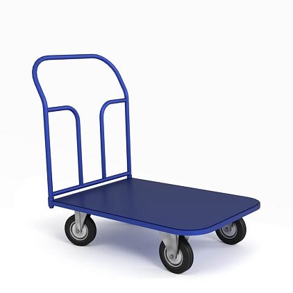 Тележка платформенная ТП 2 (г/п 450 кг, 900x600 мм, колеса черная резина 160 мм) купить в Смоленске Тележка платформенная ТП 2 (г/п 450 кг, 900x600 мм, колеса черная резина 160 мм) купить в Смоленске