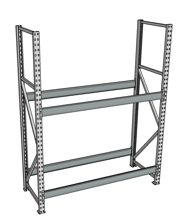 Стеллаж грузовой СГР 2000x900x500 2 полки (без настила) купить в Смоленске Стеллаж грузовой СГР 2000x900x500 2 полки (без настила) купить в Смоленске