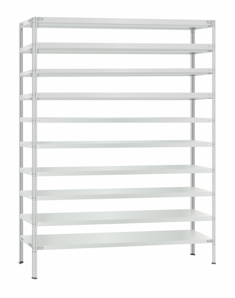 Стеллаж металлический Титан МС-500 2300х1500х300 10 полок купить в Смоленске Стеллаж металлический Титан МС-500 2300х1500х300 10 полок купить в Смоленске