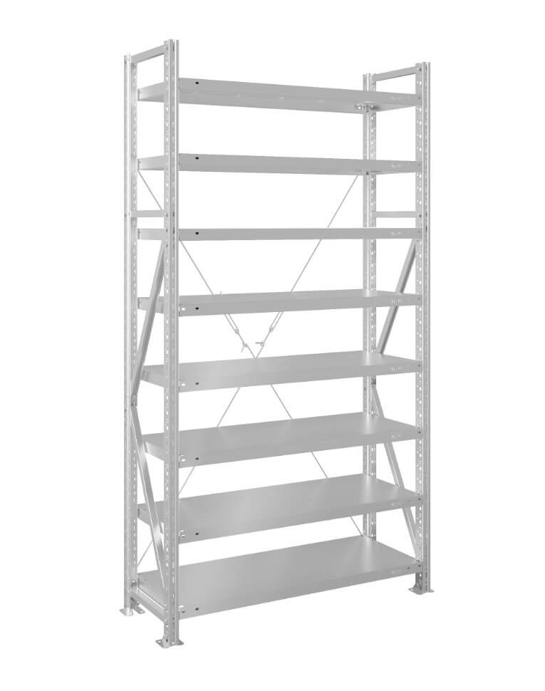 Стеллаж MS U 2500x1500x500 8 полок (200 кг, металл) купить в Смоленске