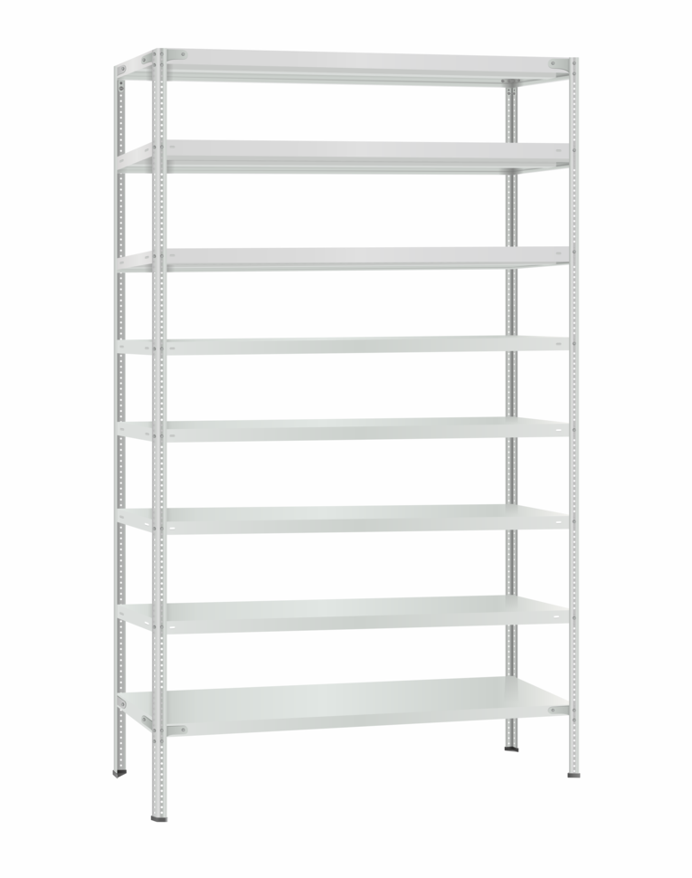 Стеллаж металлический Титан МС-500 2400х1200х300 8 полок купить в Смоленске Стеллаж металлический Титан МС-500 2400х1200х300 8 полок купить в Смоленске