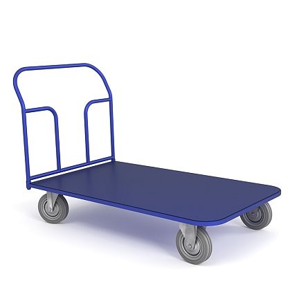 Тележка платформенная ТП 6 (г/п 450 кг, 1200x800 мм, колеса серая резина 160 мм) купить в Смоленске Тележка платформенная ТП 6 (г/п 450 кг, 1200x800 мм, колеса серая резина 160 мм) купить в Смоленске