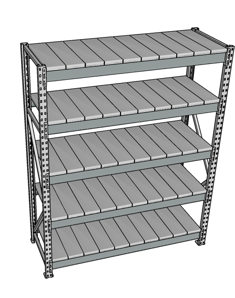 Стеллаж грузовой СГР 2000x1500x1000 5 полок (металл) купить в Смоленске Стеллаж грузовой СГР 2000x1500x1000 5 полок (металл) купить в Смоленске