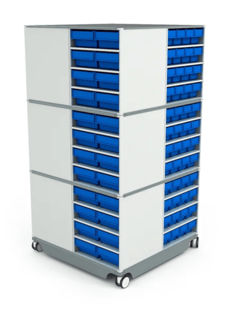 КП-03 Кассетница поворотная с синими ящиками купить в Смоленске