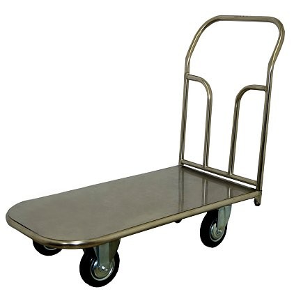 Платформенная тележка ТП НЖ 3 (г/п 500 кг, 1000x600 мм, колеса черная резина 200 мм, нержавеющая сталь) купить в Смоленске Платформенная тележка ТП НЖ 3 (г/п 500 кг, 1000x600 мм, колеса черная резина 200 мм, нержавеющая сталь) купить в Смоленске