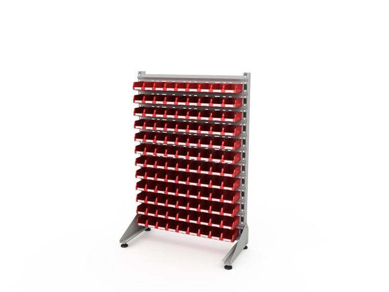 Стеллаж для пластиковых лотков SORTEX односторонний 1500x1000x450.01 купить в Смоленске