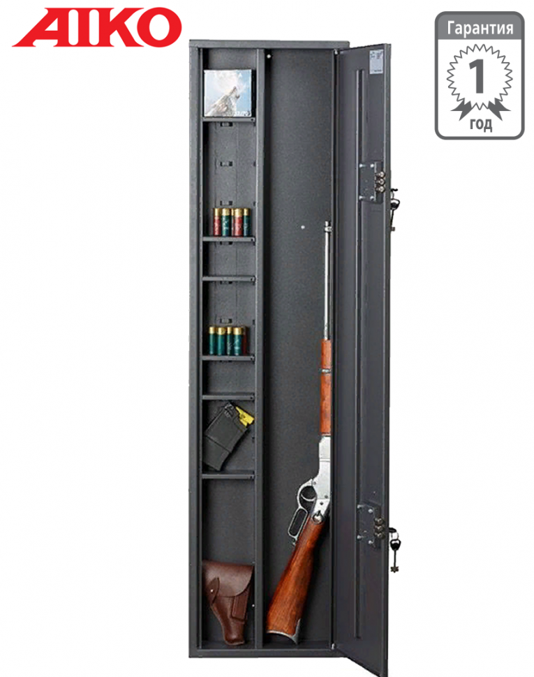 Узкий сейф для оружия Aiko Чирок 1409 (глубина 9 см) купить в Смоленске
