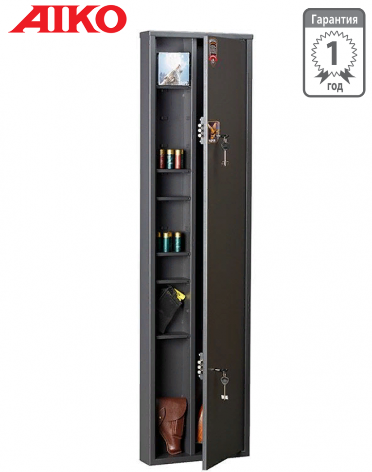 Узкий сейф для оружия Aiko Чирок 1409 (глубина 9 см) купить в Смоленске