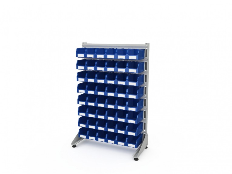 Стеллаж для пластиковых лотков SORTEX односторонний 1500x1000x450.02 купить в Смоленске