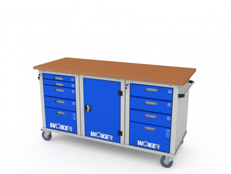 Верстак мобильный трехтумбовый WOKER PRO 3514.1800 купить в Смоленске